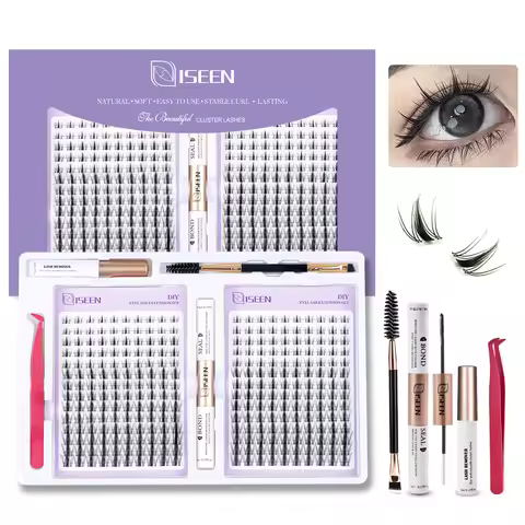 Eyelashes Cluster Cat Eye Lashes Natural long Lashes Individual Lashes Mixed Length Eyelash Extensio