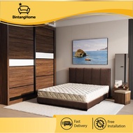 Germini Bedroom Set - Bed Frame/Dresser/Mattress [Free Installation]