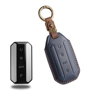 ZLWR เคสกุญแจ JAECOO J5EV หนังวัว ปกป้องกุญแจรถเดิม อุปกรณ์ตกแต่งภายนอกรถยนต์