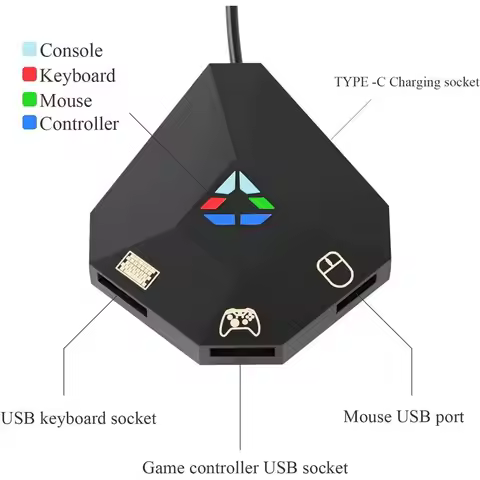 Game Console for PS4/PS3 USB Connection Mouse Converter Keyboard Adapter Game Controller For Nintend