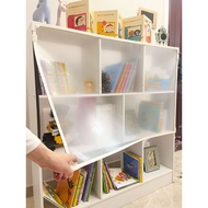 【Customizable size】Cabinet Door Curtain Minimalist Frame Wine Cabinet Door Brown Magnetic Suction Cloakroom Dustproof Bookcase Shade Curtain Blocking Curtain White Wardrobe Long Rainbow Glass