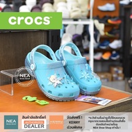 [ลิขสิทธิ์แท้] CROCS Kids Classic Frozen Elsa Clog [kind] NEA รองเท้าแตะ เด็ก คร็อคส์ แท้ รุ่นฮิต ใส