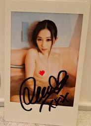 C19:日本女優-小川阿佐美~簽名照.拍立得照片