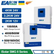 EASUN POWER Solar Hybrid Inverter 4KW 3.2KW 24V 50Hz/60Hz Hybrid Inverter 2KW 12V 230VAC Pure Sine W