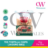 Tes Tortilla Chachos Chips (Jagung BBQ/Spicy) 2kg/1kg/500g/250g