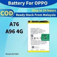 Battery BLP885 Bateri Compatible For Oppo A76 A96 4G Batery