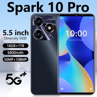 Spark10 Pro Smartphone 5G Murah 5.5-inch Screen | Large Memory 16GB RAM+1TB ROM | 100% Original Hand