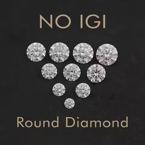 NO IGI Certificate Round Cut Lab Loose Diamond 0.5-1.5ct Lab Grown Diamond Wholesale Lab Created Dia