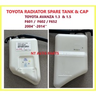 TOYOTA RADIATOR SPARE TANK & CAP TOYOTA AVANZA 1.3 & 1.5 F601 / F602 / F652 2004''-2014''