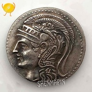 The ancient Greek goddess of wisdom pallas brass COINS owl o ancient Greek goddess of wisdom Palas brass Commemorative Coin Athens owl Old Coin Collection ancient Silver Coin 20mm