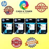 GENUINE HP NO 10 NO 11 B/C/M/Y- C4810A/11A/12A/13A/ C4844A/41A/42A/43A/ C4836AA/ C4837AA/ C48388AA R