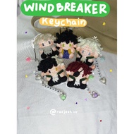 [radjoet.co] amigurumi keychain wind breaker | Wind breaker keychain | Anime knitted keychain | Anim