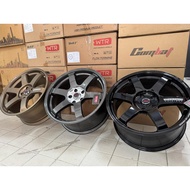 18 8.5J RAYS TE37 TE37SL WTR Flow Form 5x112/114.3 8KG+ Sport Rim Cutting Ori 🏁🔥
