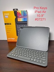 [預訂2310] ZAGG - 07271 Pro Keys iPad Air 10.9" （4/5th Gen) Keyboard &amp; Case 無線鍵盤連可拆卸保護殼