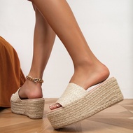 Summer Bohemian Slopes Heels Women's Slippers