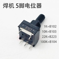 Potentiometer B102/100K 5-Pin 1K B104 WSE Ac Dc Aluminum Welding hine Control Panel Commonly Used px