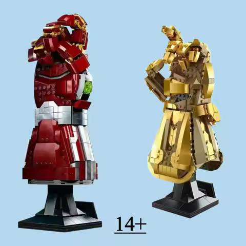 Hot Toys Marvel Iron Man Infinity Gauntlet Glove Model Compatible 76223 76191 Building Blocks Bricks