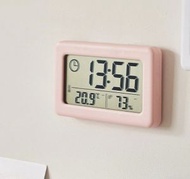 其他品牌 - 升級款 座枱室內室外溫度計濕度計電子鐘 超薄 汽車溫度濕度計 便攜式實時時鐘 高精度嬰兒房必備 防潮防濕疹 浴室鐘