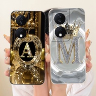 For Honor X7b 4G Case X7b 5G Aesthetic Luxury Letters Fashion Crown 2D Painted Casing For Honor X7b 