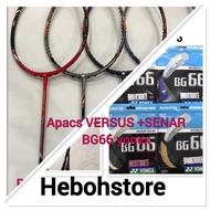 RAKET BADMINTON APACS VERSUS 55/77 +BONUS SENAR BG66