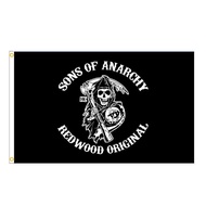 外贸旗帜 sons of anarchy 90*150cm 3*5ft 涤纶挂旗
