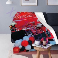 Coca Art Cola Cool CokeS xzx180305 Throw Blanket Fuzzy Warm Throws For Winter Bedding 3D Printing Soft Micro Fleece Blanket 09