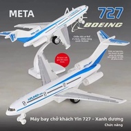 Hộp Hợp Kim Mô Hình Máy Bay Boeing 727 DC-10 22Cm Kim Loại Máy Bay Hành Khách Đồ Chơi Miễn Phí Vận C