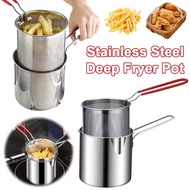 304 Stainless Steel Deep Fryer Pot Two-piece Set Fuel-saving Multi -functional Deep Fryer Kitchen油炸锅