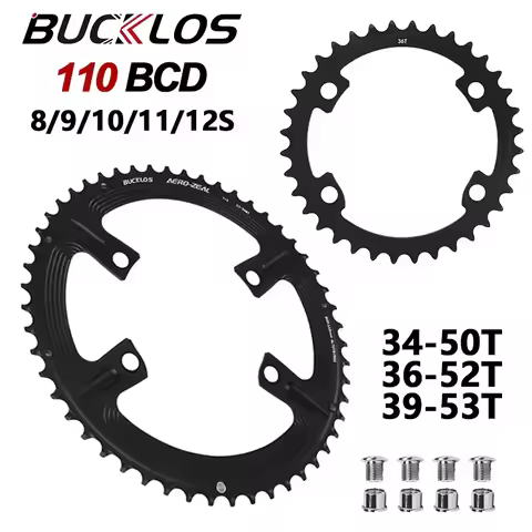 BUCKLOS 110 BCD Bicycle Chainring 34T 36T 39T 50T 52T 53T Narrow Wide Star Road Bike Crown for R7000