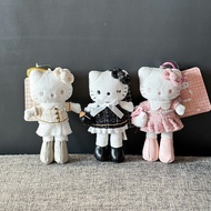 HK New Style Anime Video Game Festival Long Legs KT Black Gold Pink Three Cute Plush Bag Pendants#9.