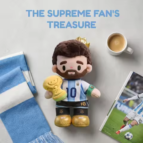 Official Argentina National Football Team 2026 GOAT 10# Messi Martínez Enzo 35cm , Perfect Gift for 