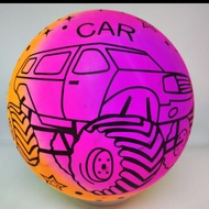 Toy Ball Rubber Character Beach Car