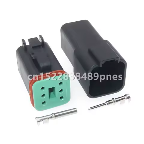 6 Pole Black DT DT06-6S DT04-6P Auto Vehicle Speed Accelerator Pedal Socket Car Wiring Harness Water
