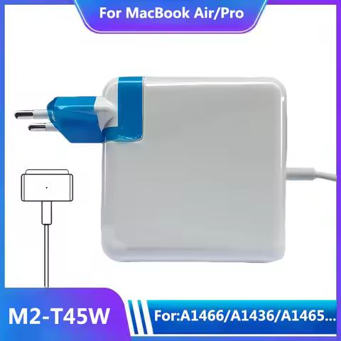 45W Mag2 T Power Adapter: Compatible with MacBook Air/Pro Chargers. Magsaf*2 T Magnetic Charger for 