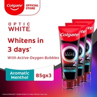 Colgate Optic White O2 85g Aromatic Menthol Toothpaste [Bundle of 3] (61049051-3)