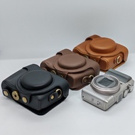HX50V Cover Retro PU Leather Camera Bag For Sony Cyber-shot DSC-HX50 HX50V HX60 HX30 Full Body Prote