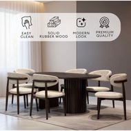 Nessa Dining set 6 to 8 seater/ modern dining set / Meja makan set