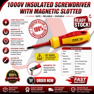 SCREWDRIVER WITH MAGNETIC SLOTTED 1PC 1000V