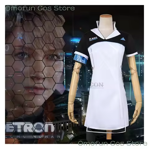 Detroit: Become Human Connor KARA Cosplay Costume Code AX400 Agent Outfit Girls Unifrom Cosplay Cost