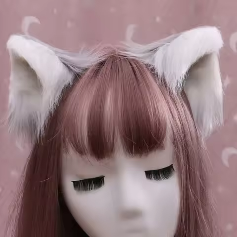 Handmade Cute Furry Animal Beast Ears Hairpin Headwear Cosplay Hairpins Ear Clip Cosplay Props Lolit