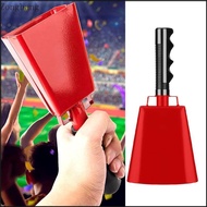 Zone Loud 9 Inch Metal Cow Bells Handheld Cowbells Ceremony Cowbells For Sports Fans Event Enthusias