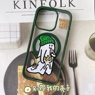Suitable for Apple 17promax Phone Case New iphone16e Magnetic Case Samsung 23/24 Korean Cartoon pd G
