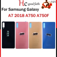 For Samsung Galaxy A7 2018 A750 A750F SM-A750 A750FN Battery Back Cover Rear Door 3D Glass Panel Hou