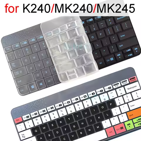 Keyboard Cover for Logitech K240 MK240 MK245 Nano for Logi Mechanical Wireless Protective Protector 