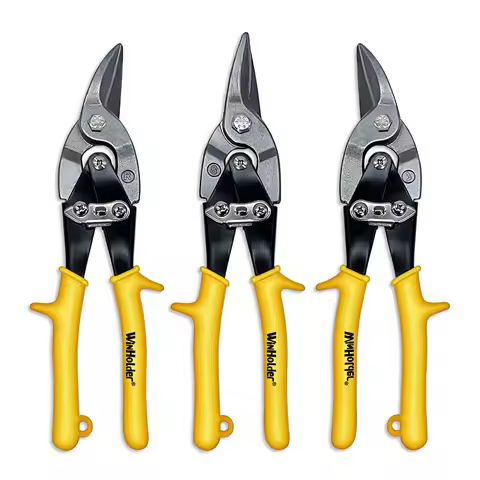 3PCS WinHolder Professional Aviation Tin Snip Set Straight/Left/Right Cutter Sheet Metal Cutter Shea