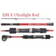 2020 Daiwa Fishing rod EBI X 451UL 502UL Ultralight Prawning Spinning Rods rod udang galah