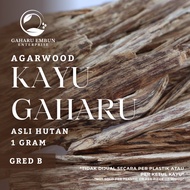 GAHARU EMBUN Gred B Asli Hutan Kayu Gaharu (Agarwood Chip) 1 GRAM