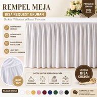 [request] square table ruffle P 180 x W74cm H75cm square table cloth