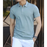 Men's POLO t-shirt with 4-way stretchy cotton crocodile fabric, super elegant - PLO219