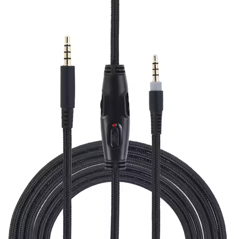 For HyperX Cloud Alpha/ HyperX Cloud Flight Headphone Cable Sound Control Headphone Cable